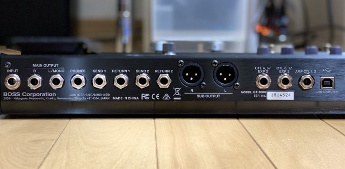 GT-1000の端子